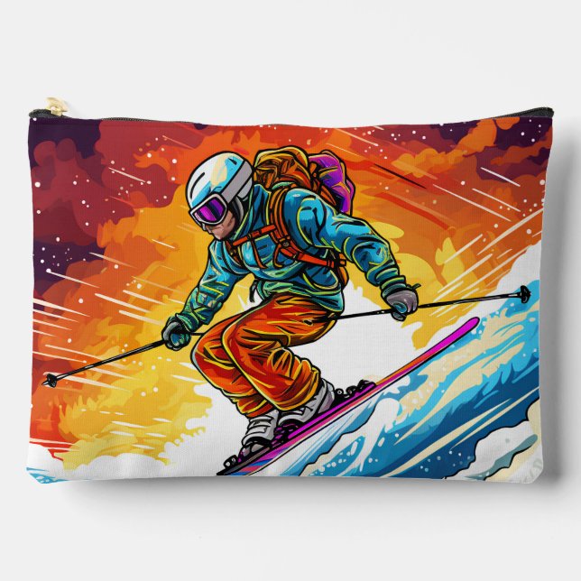 Ski Action Accessory Pouch (Front)