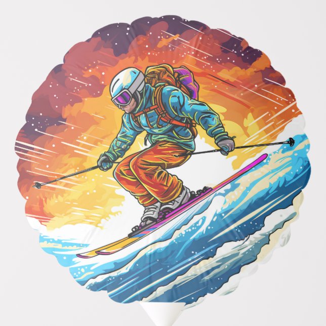 Ski Action Balloon (Front)