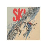 Ski Adventure on Mountain Slope