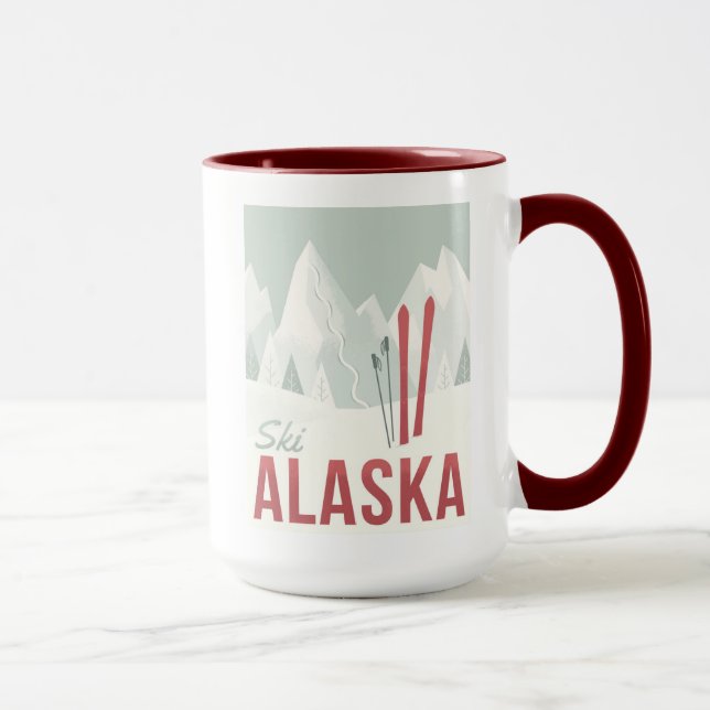 Ski Alaska Mug (Right)