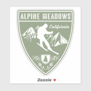 Ski Alpine Meadows California Sticker