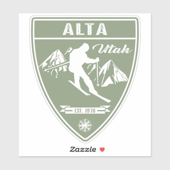 Ski Alta Utah Sticker (Sheet)