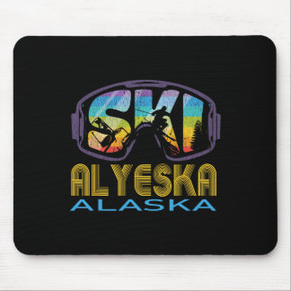 Ski Alyeska Alaska Skiing Vacation  Mouse Pad