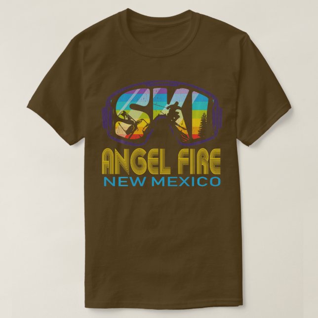 Ski Angel Fire New Mexico Skiing Vacation Long Sle T-Shirt (Design Front)