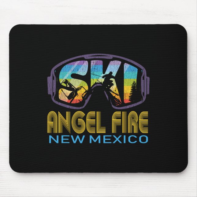 Ski Angel Fire New Mexico Skiing Vacation  Mouse Pad (Front)