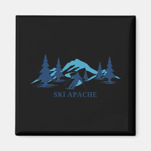 Ski Apache New Mexico Ski Resort Skiing Skier Magnet