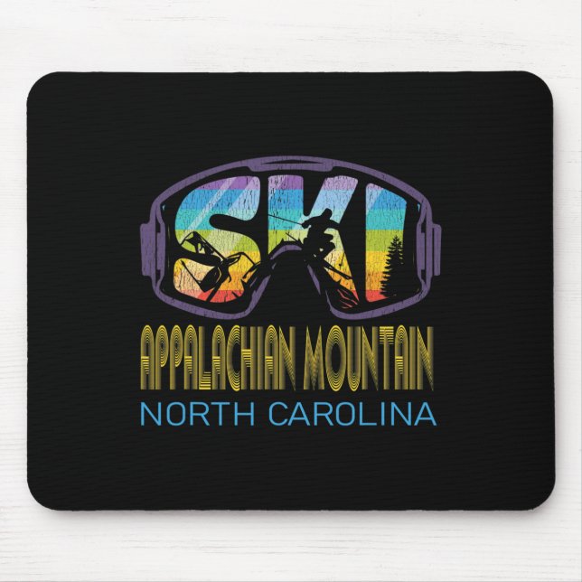 Ski Appalachian Mountain North Carolina Skiing Vac Mouse Pad (Front)