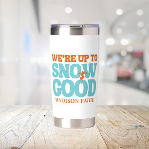 Ski Après Winter Bachelorette Party Turquoise Insulated Tumbler