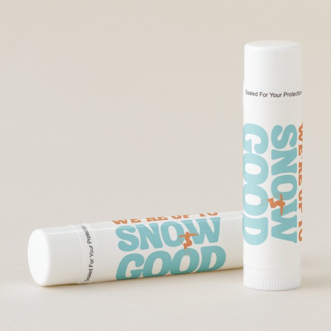 Ski Après Winter Bachelorette Party Turquoise  Lip Balm (Front)