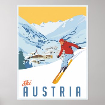 Ski Austria Poster by stevethomas at Zazzle