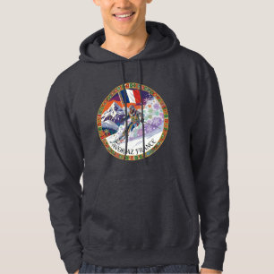 Ski Avoriaz, France, Man Skier Hoodie