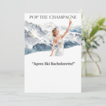 Ski Bachelorette Weekend Bride on the Slopes