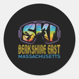 Ski Berkshire East Machusetts Skiing Vacation  Classic Round Sticker