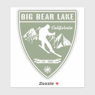 Ski Big Bear Lake California Sticker