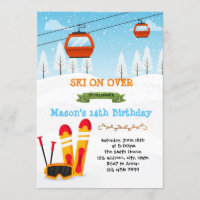 Apres Ski Party Invitation Ski Theme Invitation Holiday 