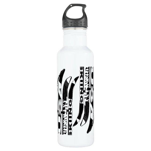 Ski Blade Winter Sport Bottle 2 (Front)