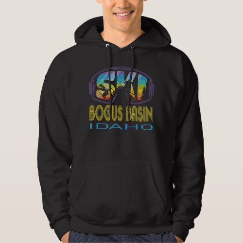 Ski Bogus Basin Idaho Skiing Vacation Hoodie