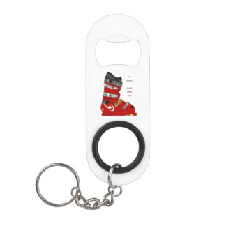 ski boot go skiing slide some fun keychain bottle opener