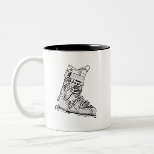 Ski boot Two_Tone coffee mug