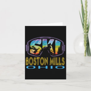 Ski Boston Mills Ohio Skiing Vacation Card