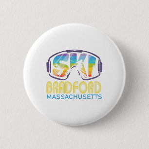 Ski Bradford Machusetts Skiing Vacation Button