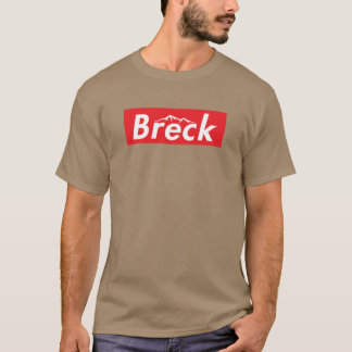 Ski Breck Breckenridge Colorado Skiing Skateboard T-Shirt