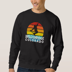 Ski Breckenridge 70s 80s Throwback Breckenridge Sk Sweatshirt