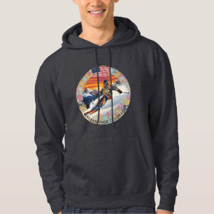 Ski Breckenridge, Colorado, Man Skier Hoodie