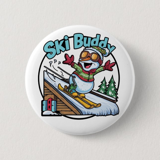Ski Buddy Button (Front)