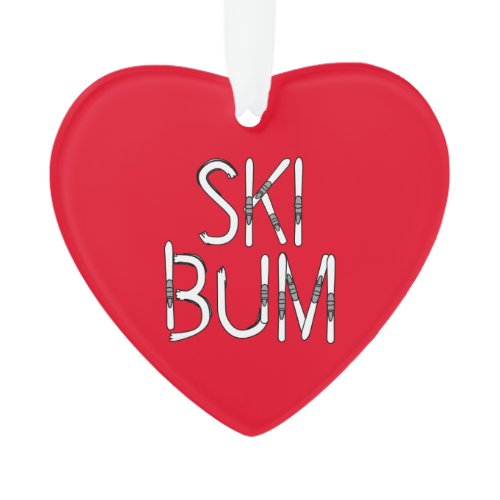 Ski Bum Skis Ornament