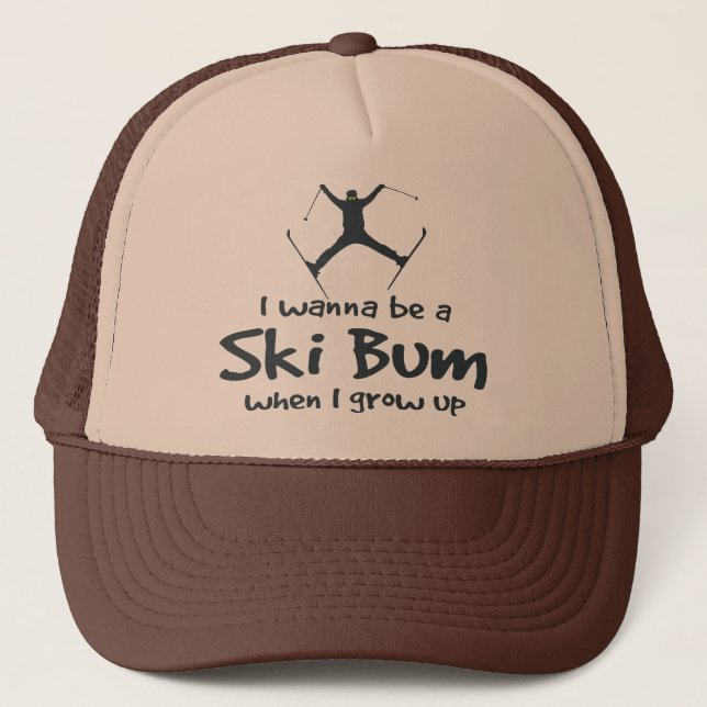 Ski Bum Trucker Hat (Front)