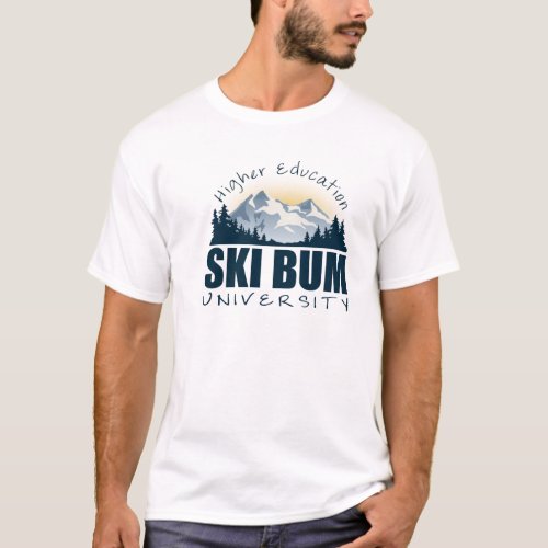 Ski Bum University Light T_Shirt