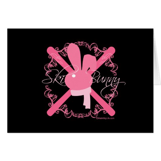 Ski Bunny Cards (Front Horizontal)
