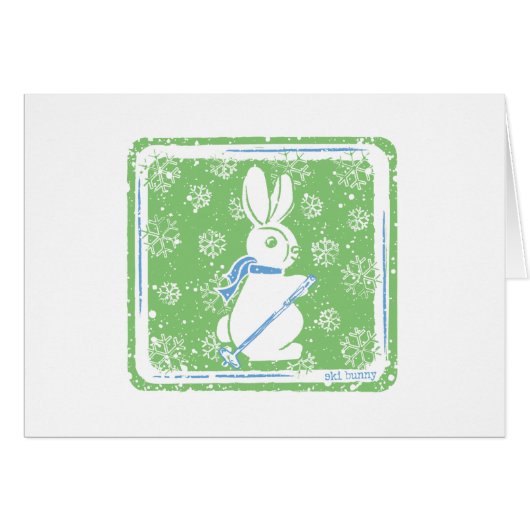 Ski Bunny Cards (Front Horizontal)