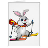 Ski Bunny - Funny and Cute Cartoon (Front)