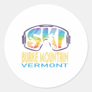 Ski Burke Mountain Vermont Skiing Vacation  Classic Round Sticker