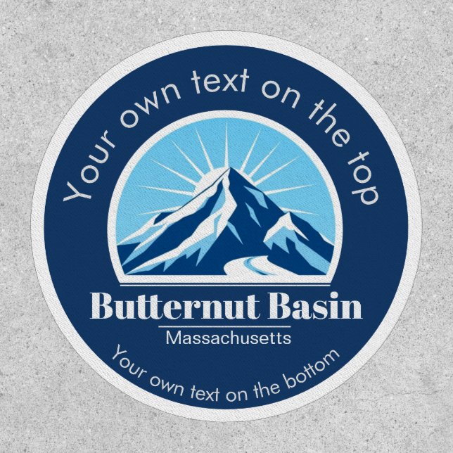 Ski Butternut Basin Massachusetts ski resort gift Patch (Front)