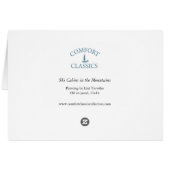 Ski Cabins in the Mountains Cards (Back Horizontal)