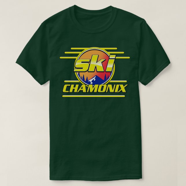 ski Chamonix 80s T-Shirt (Design Front)