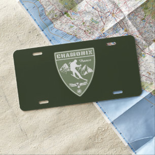Ski Chamonix France License Plate