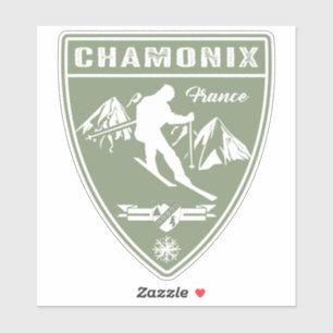 Ski Chamonix France Sticker