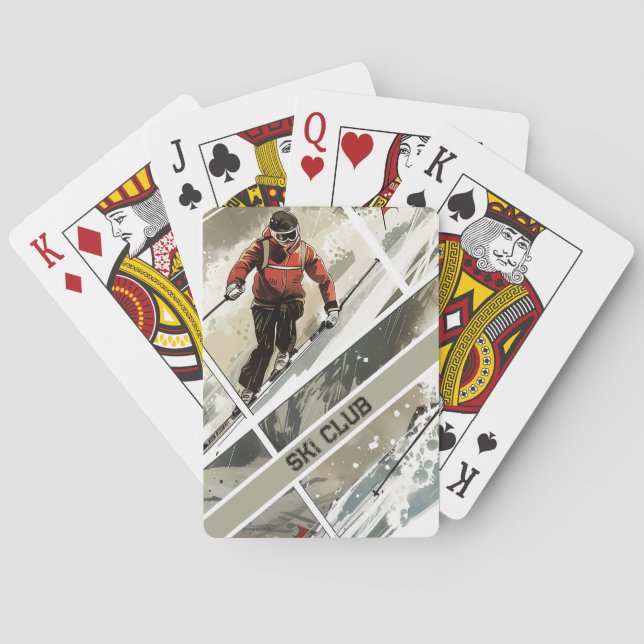 Ski Club Poker Cards (Back)
