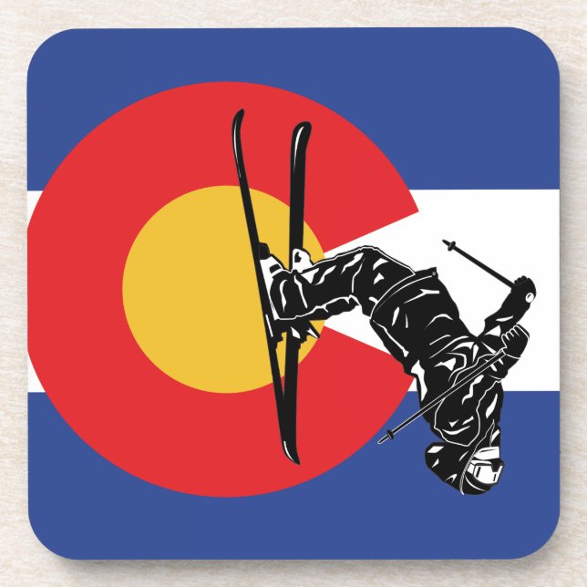 Ski Colorado Drink Coaster (Front)
