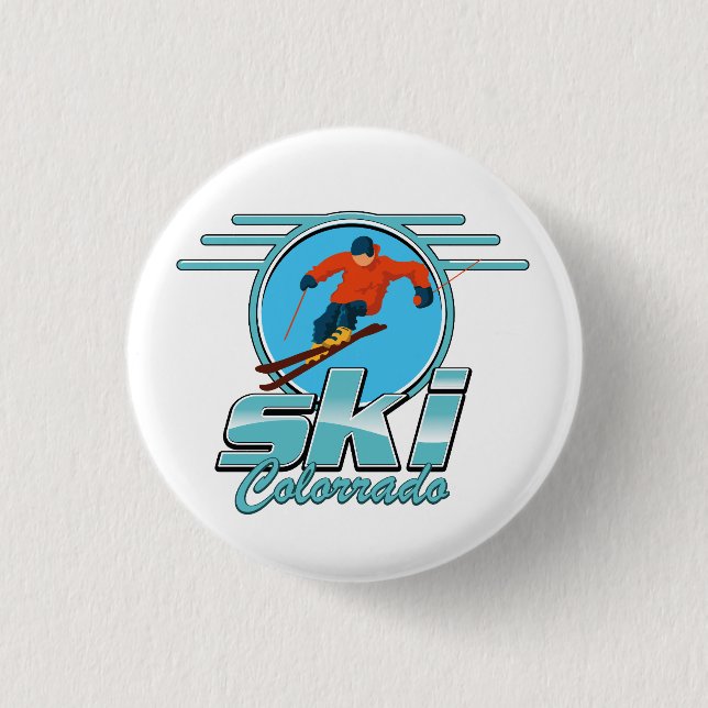 ski Colorado logo  Button (Front)