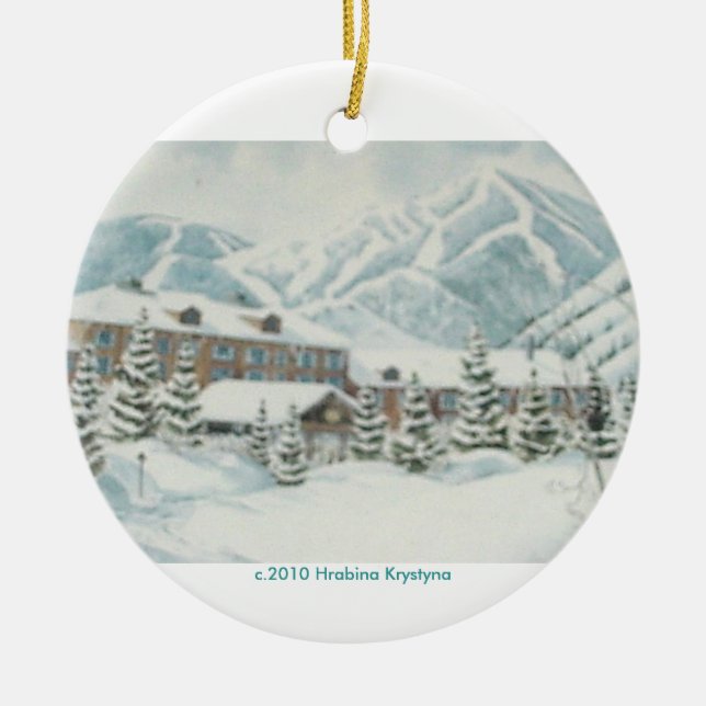 SKI COUNTRY ORNAMENT (Front)