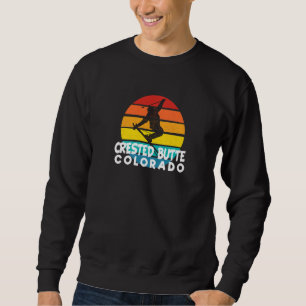 Ski Crested Butte 70s 80s Throwback Crested Butte Sweatshirt