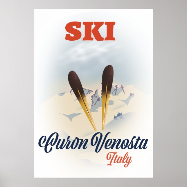 Ski Curon Venosta Italy ski poster (Front)