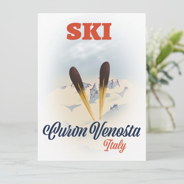 Ski Curon Venosta Italy ski poster (Standing Front)