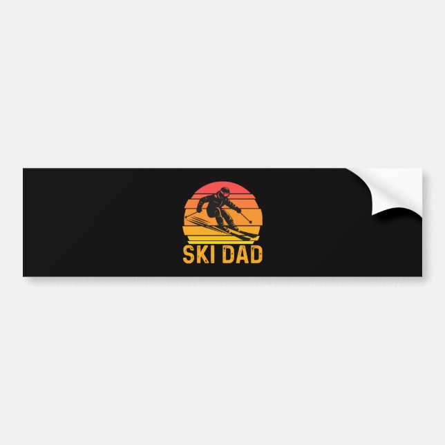 ski dad bumper sticker (Front)