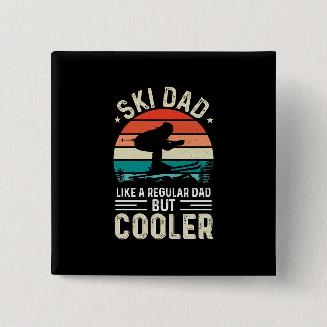 Ski Dad Button (Front)